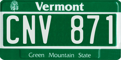 VT license plate CNV871
