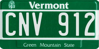 VT license plate CNV912