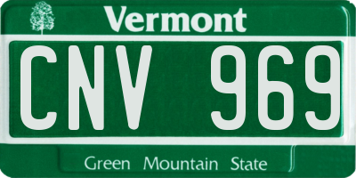 VT license plate CNV969