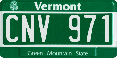 VT license plate CNV971