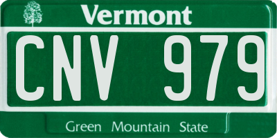 VT license plate CNV979
