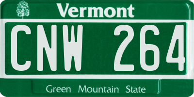 VT license plate CNW264