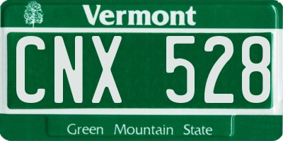 VT license plate CNX528