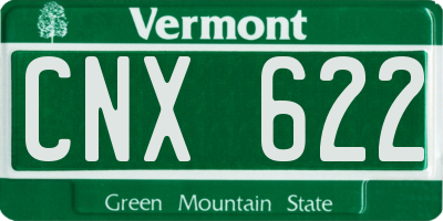 VT license plate CNX622