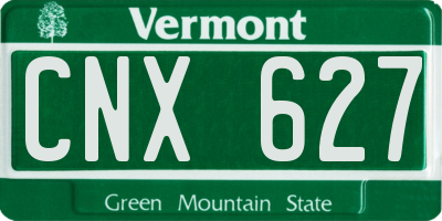 VT license plate CNX627