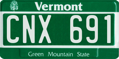 VT license plate CNX691