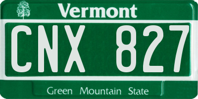 VT license plate CNX827