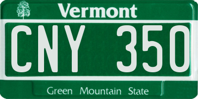 VT license plate CNY350