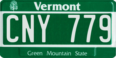 VT license plate CNY779