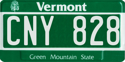 VT license plate CNY828