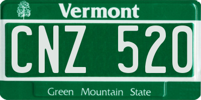 VT license plate CNZ520