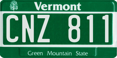 VT license plate CNZ811