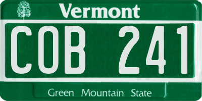 VT license plate COB241