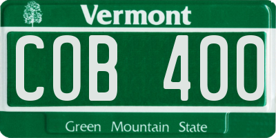 VT license plate COB400