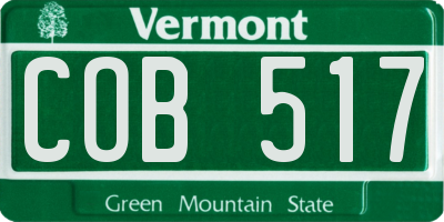 VT license plate COB517