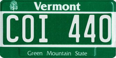 VT license plate COI440