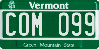 VT license plate COM099