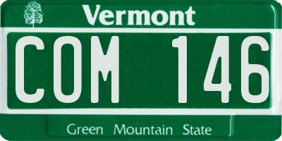 VT license plate COM146