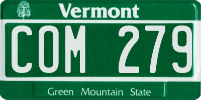 VT license plate COM279