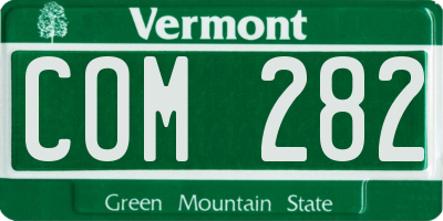 VT license plate COM282