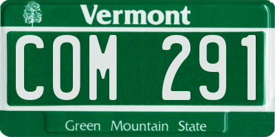 VT license plate COM291