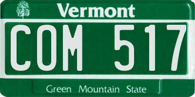 VT license plate COM517