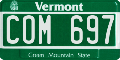 VT license plate COM697