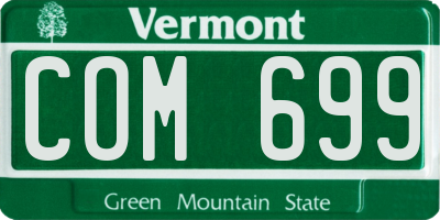 VT license plate COM699