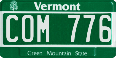 VT license plate COM776