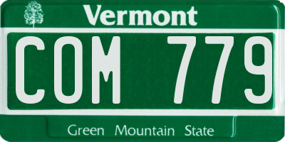 VT license plate COM779