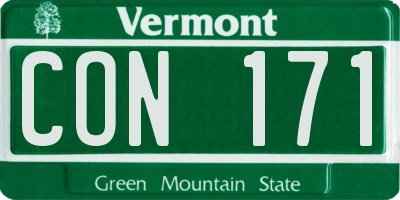 VT license plate CON171