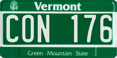 VT license plate CON176