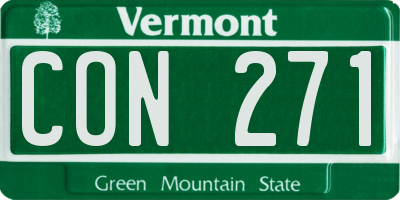 VT license plate CON271