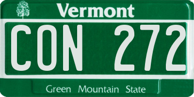 VT license plate CON272