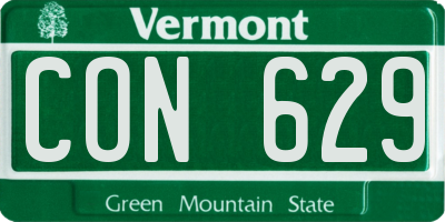 VT license plate CON629