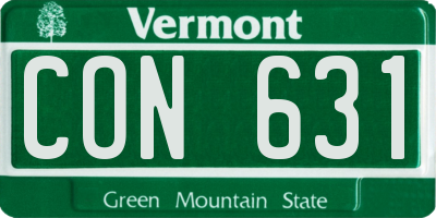 VT license plate CON631