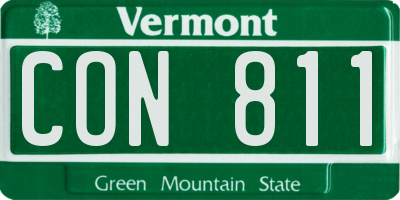 VT license plate CON811