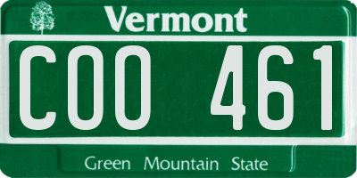 VT license plate COO461