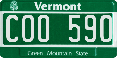 VT license plate COO590