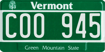 VT license plate COO945