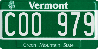VT license plate COO979