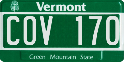 VT license plate COV170