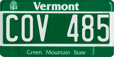 VT license plate COV485