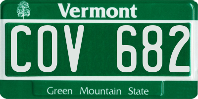 VT license plate COV682