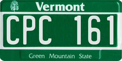 VT license plate CPC161
