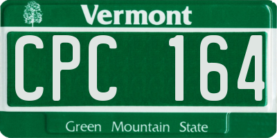 VT license plate CPC164