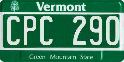 VT license plate CPC290