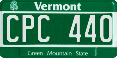 VT license plate CPC440