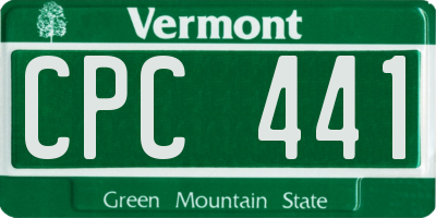 VT license plate CPC441