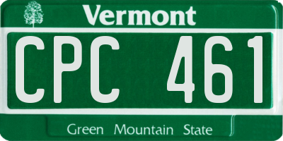 VT license plate CPC461